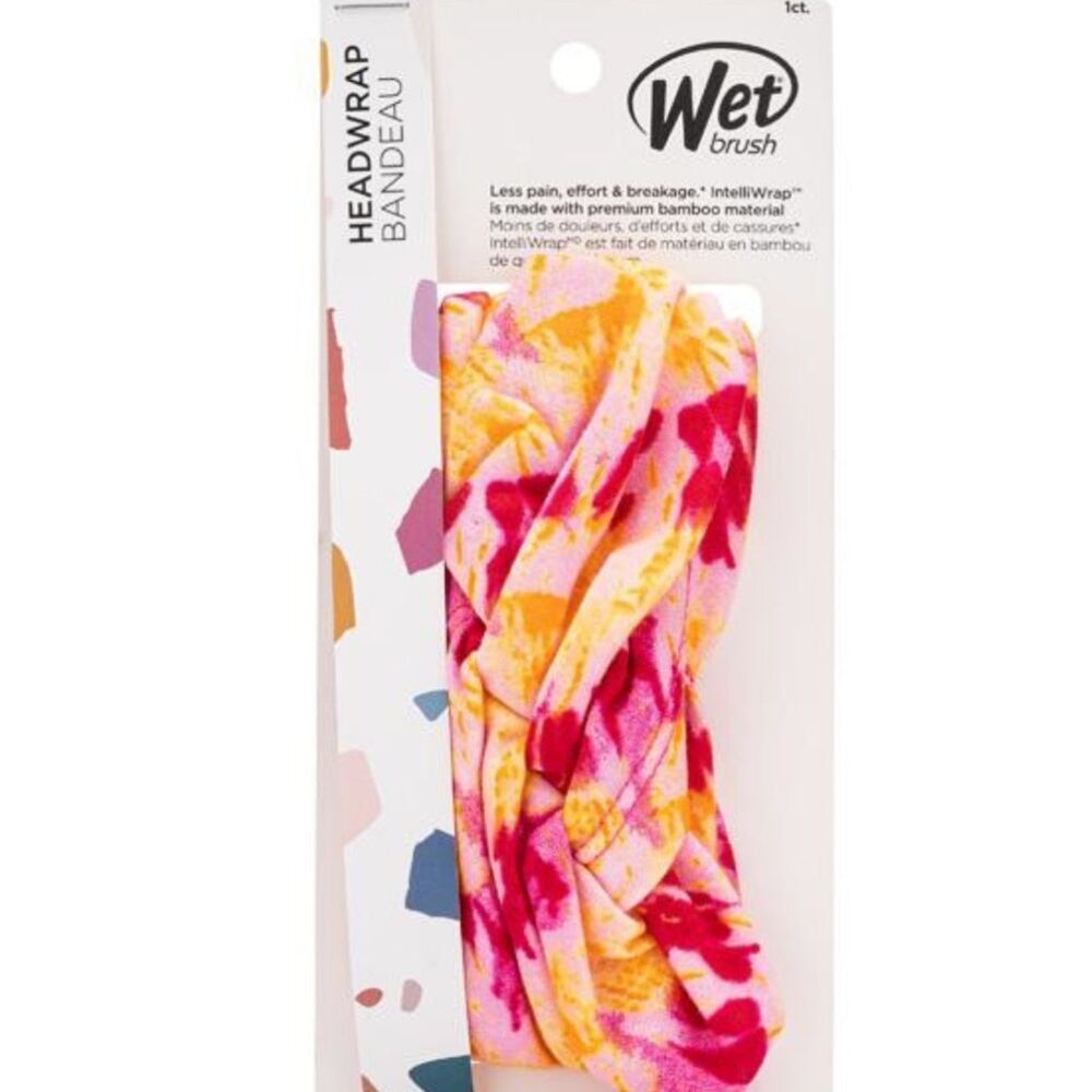 WetBrush Floral Pink & Yellow Headwrap Band